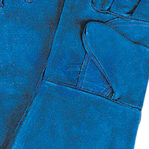 Custom Blue Split Cow Leather Welding <b>Gloves</b> Heat Resistant Safety Work <b>Gloves</b> <b>Long</b> Cuff Industrial Protective <b>Gloves</b> - Product Image 6