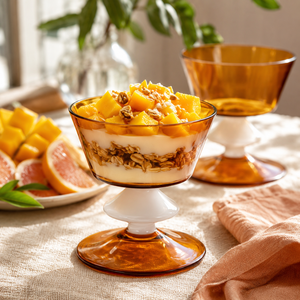 Gobelet à dessert en verre artisanal de 210 ml, sans plomb, pour crème glacée, mousse, pudding, réutilisable, en vrac - Product Image 5