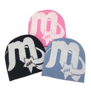 Bonnet en tricot sportif chaud doux confortable doublé en polaire bonnet extensible élégant pour l'extérieur par temps froid pour la salle de sport - Product Image 1