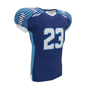 American Football Practice Jersey Team Name Number Stitched Breathable Moisture-Wicking 100% Polyester Custom Printed Design - Product Image 3