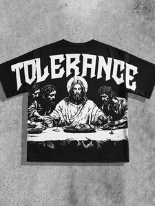 เสื้อยืดคอกลมแขนสั้นสไตล์สตรีทแวร์ลำลองสำหรับทุกเพศ ผลิตจากโพลีเอสเตอร์/คอตตอนที่เป็นมิตรต่อสิ่งแวดล้อม ระบายอากาศได้ดี เหมาะสำหรับฤดูร้อน เป็นของขวัญที่ดี - Product Image 5