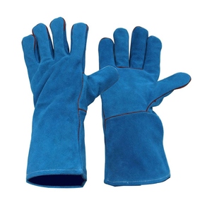 Guantes de Soldador de Cuero Vacuno de Primera Calidad, Resistentes al Fuego, Protección para Trabajo Pesado, Guantes para Asar a la Parrilla, Barbacoa y Horno - Product Image 1