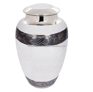 Urna de metal única, urna de cremación de alta calidad, suministros funerarios clásicos para cenizas de adultos terminadas - Product Image 3
