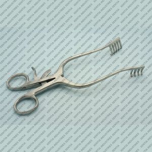 Écarteur chirurgical OR Grade Travers 4X5 à pointes émoussées, 8 pouces, auto-serrant, avec crochet à plaies, instruments orthopédiques CE ISO - Product Image 6