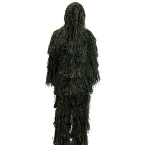 Traje Ghillie Táctico Transpirable 5 en <span class=keywords><strong>1</strong></span> con Chaqueta, Pantalones, Capucha y Bolsa de Transporte, Traje Ghillie de Poliéster para Paintball - Product Image 2