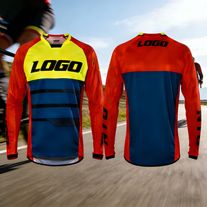 Maillot de course VTT Downhill Motocross à séchage rapide et respirant, avec logo personnalisé, vêtements de VTT DH, vêtements de sport BMX tout-terrain, OEM - Product Image 3