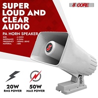 Haut-parleur de sonorisation 5 cœurs 6 pouces PA 200W, 4 pièces, type corne de bœuf, audio puissant 8 Ohm, toutes conditions météorologiques, intérieur/extérieur