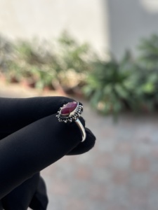 <b>Unique</b> Design One of Kind Ruby Solid 925 Sterling Silver Bezel Setting <b>Ring</b> for <b>Men</b> Handmade Faceted Stone Wedding & Party Gift - Product Image 3