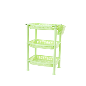 Stylish Multi-Purpose Three-Layer Plastic Container <b>Spice</b> Storage Modern Design Stackable Eco-Friendly Durable for Kitchen - Product Image 4