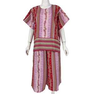 Ensemble pyjama décontracté pour femmes, manches courtes et pantalon court, par Chrysanta - Tissu 100% rayonne respirant, confortable pour un usage quotidien - Product Image 2