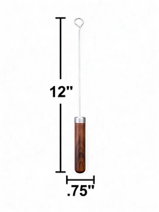 Wood Handle Steel Stirring Spoon Minimalist <b>Kitchen</b> Tool for Herb Mixing & Cooking Sourdough Starter Stirring Whisk - Product Image 3