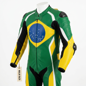 Traje de Motocicleta de Cuero Personalizado Premium, Diseño y Logotipo Personalizados, Cuero Vacuno Genuino - Product Image 4