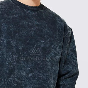 Sweat-shirt en molleton 100 % coton pour homme, confortable, respirant, effet délavé, idéal pour l'hiver - Faible MOQ, meilleur prix pour la vente en ligne - Product Image 2