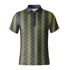 Polo de golf premium pour hommes, manches courtes, design unique, matière respirante, tee-shirt de sport, commande en gros - Product Image 1
