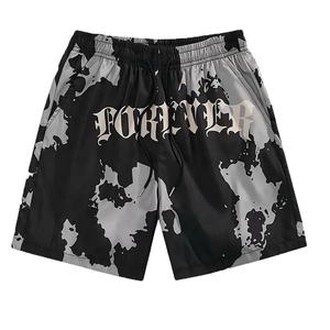 High Quality <b>Men's</b> Casual Summer Beach Sports <b>Shorts</b> New Arrival Letter Print with Solid <b>Pattern</b> Eco-Friendly Drawstring Pockets - Product Image 1