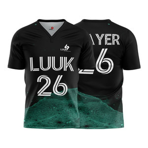 Ensemble de maillots de football personnalisés de qualité supérieure, extensibles dans quatre directions, kit d'entraînement pour équipes de football, faible MOQ, maillots pour clubs - Product Image 1
