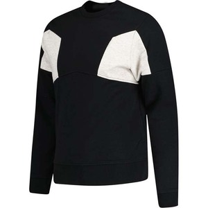 <b>Men's</b> <b>Black</b> Crew Neck <b>Sweatshirt</b> Color Blocking Knitted Pullover Regular Fit Autumn Casual Wear <b>Sweatshirts</b> Customized Design - Product Image 1