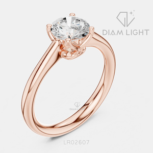 Bague de fiançailles solitaire ronde 1,10 carat, bijoux fins, certifiée IGI, or blanc 14 carats, diamant de laboratoire, bague d'anniversaire - Product Image 4