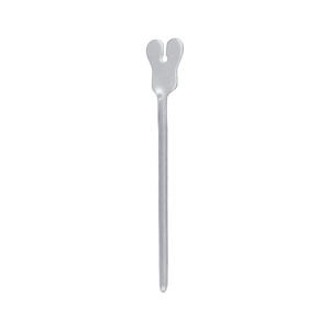 Forceps chirurgical à pointe rainurée 140 mm, droit, en acier inoxydable, instrument manuel de gynécologie - Product Image 5