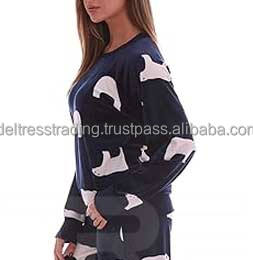 Women's Casual Track Suit Set <b>One</b> Set Solid Fleece High Quality Breathable Eco-Friendly Printed Winter Fashion Wear - Product Image 3