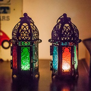 High Quality New Handmade <b>Moroccan</b> Candleholder Decorative Glass Crystal Metal <b>Lantern</b> for Christmas Decoration Candlestick - Product Image 3
