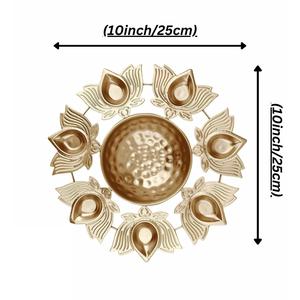 Cuenco de Loto Artesanal para Decoración de Puja, Cuenco de Loto de Latón Duradero para el Hogar, Cuenco para Flores Flotantes en Agua para Uso en Interiores, Decoración Diwali - Product Image 4