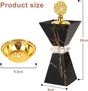 Premium Decorative <b>Bakhoor</b> Incense Burner for Arabic <b>Oud</b> Chips Luxury Home Interior Hotel Lobby - Product Image 5
