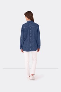 Chaqueta Vaquera de Invierno para Mujer, Cierre de Botones, Estilo Urbano, Venta al Por Mayor de Fábrica - Product Image 4