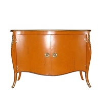 Aparador Clásico de Estilo Francés, Mueble de Comedor de Madera, Buffet con Acabado Envejecido, Diseñado para Hogares de Estilo Europeo
