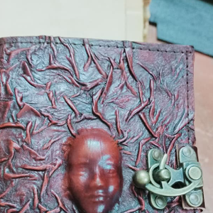Handmade Pure <b>Leather</b> Journal With Artistic Handwork Handcrafted <b>Leather</b> <b>Notebook</b> Wholesale Bulk Supplier Manufacturer India - Product Image 2