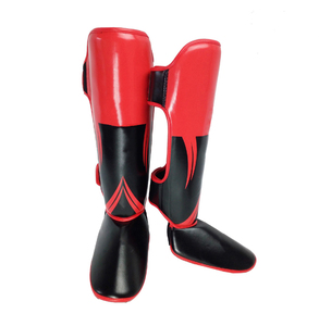 Wholesale Custom Multi-Colour Cowhide Leather Heavy Duty Breathable Waterproof Shin Guards for Martial Arts Training-Unisex - Product Image 2