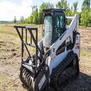 รถตักขนาดเล็ก Bobcat มือสอง พร้อมหัวบดไม้ เครื่องยนต์ดีเซล รถตักตีนตะขาบ ปั๊มไฮดรอลิกประสิทธิภาพสูง - Product Image 4