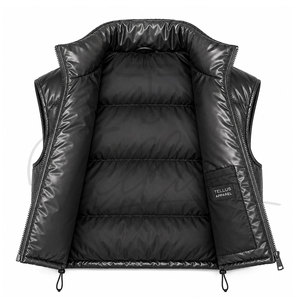 Hot Selling Newest Style Women <b>Puffer</b> Vest Stand Collar Zip up <b>Crop</b> Sleeveless <b>Jacket</b> Outerwear Casual Fashion Vest for Women - Product Image 4
