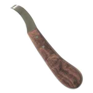 Cuchillo de Herrador de Acero de Damasco Premium IRON para Recorte de Herraduras, Hoja Hecha a Mano, Herramientas Veterinarias, OEM, Marca Privada - Product Image 1