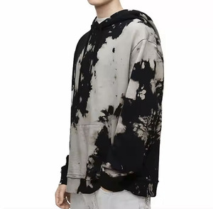 <b>Men's</b> <b>Tie</b>-Dye Hooded Sweatshirt Oversized Fit French Terry Casual Winter Wear Polyester/Cotton Waterproof Eco-Friendly - Product Image 5