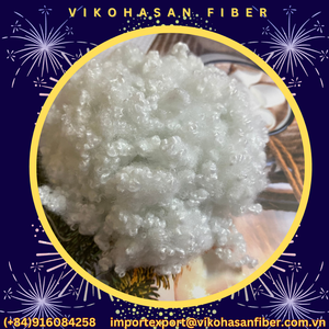 Manufacturer's Recycled 15d White Virgin Hollow Conjugated Polyester Staple Fiber for <b>Sofa</b> Cushions Toy <b>Stuffing</b> Spinning - Product Image 4