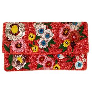 Designer <b>Seed</b> Beads Beaded Embroidery Bridal Clutch Purse For Luxury Fashion Chic <b>Seed</b> Beads Beaded Embroidery Evening Purse - Product Image 1