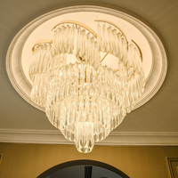 Lustre en cristal de luxe américain, moderne, de haute qualité, pour entrée et salon, luminaires suspendus