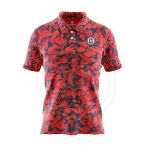 โปรโมชั่นราคาโรงงาน เสื้อโปโลชาย สั่งทำคุณภาพสูง เสื้อโปโลพิมพ์ลายแบบซับลิเมชั่น ขายส่ง - Product Image 5