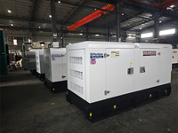 Groupe électrogène diesel silencieux KATHER 12/15/20/25/30/50 kW, réservoir de carburant surdimensionné personnalisé en usine, 110/220/380 V, générateur d'énergie avec AVR