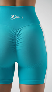 Scrunch Fitness Butt Lifting Breathable Streetwear Yoga Gym Biker Women Waist Wear Athletic High Waist <b>Booty</b> Workout Shorts - Product Image 3