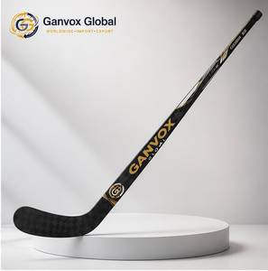 ไม้ฮอกกี้น้ำแข็ง Ganvox Global Professional คาร์บอนไฟเบอร์ 165 ซม. ความแข็งแรงสูง ลายใบมีด P92 ดีไซน์แข็งแรง 60 Flex น้ำหนัก 400 กรัม - Product Image 3