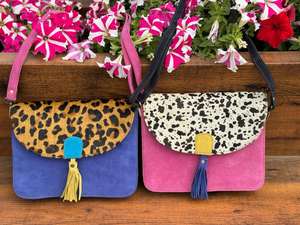 ใหม่สไตล์ตะวันตกรีไซเคิลหนังStubbyสลิงกระเป๋าคุณภาพสูงพิมพ์สัตว์พู่กระเป๋าถือหนังผู้หญิงCrossbodyกระเป๋า - Product Image 3