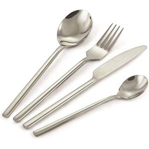Miroir argenté poli acier inoxydable nouveau Look poignée couverts couteau cuillère fourchette couverts ensemble fabricant - Product Image 2