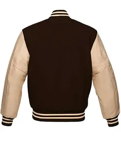 Chaqueta Varsity Personalizada al por Mayor para Hombre 2025, con Cuello Alto, Impermeable, Transpirable, de Alta Calidad, Profesional, de Manga Larga - Product Image 2