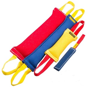 Jouets à mâcher interactifs pour chiens en coton et silicone durables avec fonction de nettoyage des dents, style classique de luxe pour une utilisation en intérieur/extérieur - Product Image 2