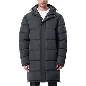<b>Men</b>’s Long Winter Coat <b>Lightweight</b> Puffer <b>Jacket</b> Warm Insulated Waterproof Hooded Winter <b>Jacket</b> Cold Weather Outerwear - Product Image 1