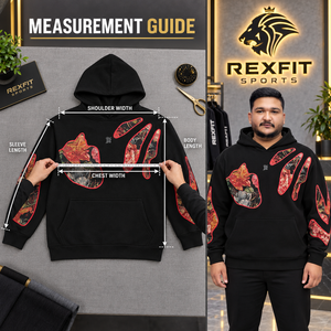 Custom <b>Mens</b> <b>Black</b> Pullover Hoodie Floral Applique Heavyweight <b>Fleece</b> Streetwear Sweatshirt Oversized Casual Winter Fashion 100% - Product Image 5
