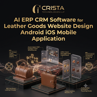 AI ERP CRM Software for Leather Goods Website Design Android iOS Mobile Application WordPress Shopify Plugin AI eCommerce Online