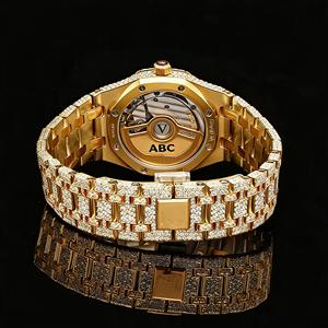 Relojes Mecánicos de Edición Limitada de Primera Calidad, Elegantes, Completamente Adornados con Moissanita, Esfera de Cristal y Acero Inoxidable para Hombre - Product Image 2